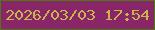 文字の大きさ：3、枠の色：4d7912、背景の色：892668、文字の色：cbb44b 無料ブログパーツのブログ時計