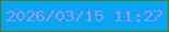 文字の大きさ：3、枠の色：4d7c12、背景の色：07a5f3、文字の色：989af1 無料ブログパーツのブログ時計