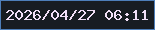 文字の大きさ：5、枠の色：4d7eb9、背景の色：171c22、文字の色：f1dff7 無料ブログパーツのブログ時計