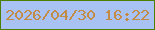 文字の大きさ：4、枠の色：4d8002、背景の色：a7c2f3、文字の色：c28b46 無料ブログパーツのブログ時計