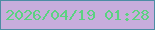 文字の大きさ：5、枠の色：4d8ca4、背景の色：c8addc、文字の色：5bd281 無料ブログパーツのブログ時計