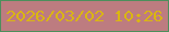 文字の大きさ：4、枠の色：4d8f5c、背景の色：bd7c80、文字の色：dab612 無料ブログパーツのブログ時計