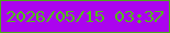 文字の大きさ：3、枠の色：4da81a、背景の色：ab04ee、文字の色：51bb18 無料ブログパーツのブログ時計