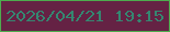 文字の大きさ：1、枠の色：4dac4e、背景の色：652244、文字の色：358771 無料ブログパーツのブログ時計