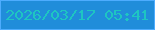 文字の大きさ：1、枠の色：4dacfe、背景の色：208dda、文字の色：1ec5c2 無料ブログパーツのブログ時計