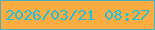 文字の大きさ：1、枠の色：4dafba、背景の色：fbad42、文字の色：1ebfda 無料ブログパーツのブログ時計
