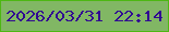 文字の大きさ：2、枠の色：4db713、背景の色：81b764、文字の色：310992 無料ブログパーツのブログ時計
