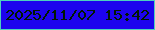 文字の大きさ：2、枠の色：4dd0bd、背景の色：1d03ee、文字の色：011803 無料ブログパーツのブログ時計