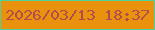文字の大きさ：2、枠の色：4dd29c、背景の色：ea910e、文字の色：b04d4d 無料ブログパーツのブログ時計