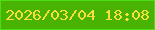 文字の大きさ：1、枠の色：4ddd13、背景の色：48b302、文字の色：fade3a 無料ブログパーツのブログ時計