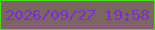 文字の大きさ：3、枠の色：4ddd18、背景の色：7b6663、文字の色：7b2ad9 無料ブログパーツのブログ時計