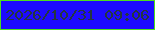 文字の大きさ：5、枠の色：4dde1b、背景の色：1d0aff、文字の色：253640 無料ブログパーツのブログ時計
