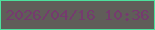 文字の大きさ：3、枠の色：4de09d、背景の色：605d59、文字の色：753b6e 無料ブログパーツのブログ時計