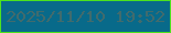 文字の大きさ：3、枠の色：4de21e、背景の色：086a8a、文字の色：416b6d 無料ブログパーツのブログ時計