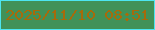 文字の大きさ：2、枠の色：4de5f1、背景の色：419158、文字の色：a76a0b 無料ブログパーツのブログ時計