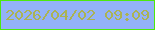 文字の大きさ：4、枠の色：4de90c、背景の色：93b2f8、文字の色：abb352 無料ブログパーツのブログ時計