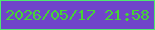 文字の大きさ：5、枠の色：4dea6f、背景の色：7045c9、文字の色：46d435 無料ブログパーツのブログ時計