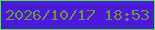 文字の大きさ：5、枠の色：4deb35、背景の色：4a19d9、文字の色：67953a 無料ブログパーツのブログ時計