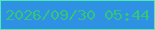 文字の大きさ：1、枠の色：4debaf、背景の色：2e91e4、文字の色：33c57c 無料ブログパーツのブログ時計