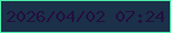 文字の大きさ：1、枠の色：4decaa、背景の色：1a3149、文字の色：240e3f 無料ブログパーツのブログ時計