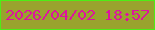 文字の大きさ：3、枠の色：4ded16、背景の色：99a32e、文字の色：dd149f 無料ブログパーツのブログ時計