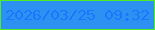 文字の大きさ：2、枠の色：4dee22、背景の色：2c91f1、文字の色：1877fe 無料ブログパーツのブログ時計