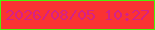 文字の大きさ：1、枠の色：4def09、背景の色：fa3233、文字の色：d52188 無料ブログパーツのブログ時計