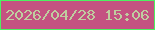 文字の大きさ：5、枠の色：4df061、背景の色：c45281、文字の色：bfce9f 無料ブログパーツのブログ時計