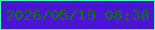 文字の大きさ：1、枠の色：4df7be、背景の色：4a14d2、文字の色：0d7803 無料ブログパーツのブログ時計