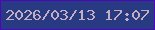文字の大きさ：2、枠の色：4e06bd、背景の色：283a82、文字の色：c5aec2 無料ブログパーツのブログ時計