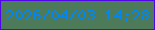 文字の大きさ：2、枠の色：4e06e6、背景の色：4d7b5a、文字の色：0286f4 無料ブログパーツのブログ時計