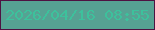 文字の大きさ：3、枠の色：4e1242、背景の色：56a293、文字の色：3dc19c 無料ブログパーツのブログ時計