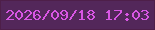 文字の大きさ：2、枠の色：4e1f49、背景の色：53275a、文字の色：d956e4 無料ブログパーツのブログ時計