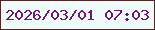 文字の大きさ：2、枠の色：4e2529、背景の色：effbf9、文字の色：70176f 無料ブログパーツのブログ時計