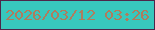 文字の大きさ：2、枠の色：4e2649、背景の色：38c8bd、文字の色：b07c5d 無料ブログパーツのブログ時計