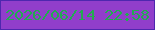 文字の大きさ：3、枠の色：4e27af、背景の色：913ecb、文字の色：22ab51 無料ブログパーツのブログ時計