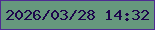 文字の大きさ：5、枠の色：4e2b92、背景の色：66987d、文字の色：1d054c 無料ブログパーツのブログ時計