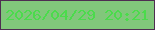 文字の大きさ：3、枠の色：4e2d51、背景の色：81c77b、文字の色：4bdb4c 無料ブログパーツのブログ時計