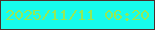 文字の大きさ：5、枠の色：4e2e2b、背景の色：17fded、文字の色：94ea57 無料ブログパーツのブログ時計