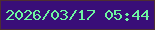 文字の大きさ：2、枠の色：4e2e31、背景の色：390e78、文字の色：6ef5a1 無料ブログパーツのブログ時計