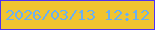 文字の大きさ：3、枠の色：4e31f3、背景の色：f0c431、文字の色：6ab0f1 無料ブログパーツのブログ時計