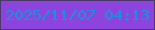 文字の大きさ：3、枠の色：4e376d、背景の色：8d43dd、文字の色：1693d9 無料ブログパーツのブログ時計