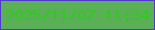 文字の大きさ：1、枠の色：4e38ce、背景の色：5baf56、文字の色：30c920 無料ブログパーツのブログ時計
