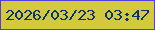 文字の大きさ：2、枠の色：4e40de、背景の色：d3c93d、文字の色：08337b 無料ブログパーツのブログ時計