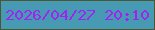 文字の大きさ：5、枠の色：4e5630、背景の色：469ab4、文字の色：9f24f2 無料ブログパーツのブログ時計