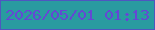 文字の大きさ：4、枠の色：4e56c0、背景の色：299ba0、文字の色：6447d4 無料ブログパーツのブログ時計