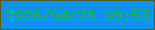 文字の大きさ：5、枠の色：4e5d28、背景の色：0b92f2、文字の色：1bba37 無料ブログパーツのブログ時計