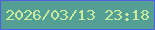 文字の大きさ：3、枠の色：4e60e1、背景の色：539f93、文字の色：c8eba0 無料ブログパーツのブログ時計
