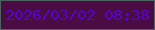 文字の大きさ：2、枠の色：4e6461、背景の色：4b0c43、文字の色：5603cd 無料ブログパーツのブログ時計