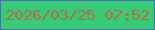 文字の大きさ：5、枠の色：4e66c4、背景の色：36cc75、文字の色：b86a47 無料ブログパーツのブログ時計